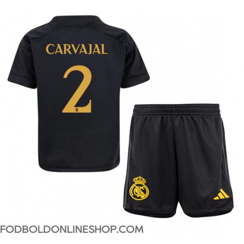 Real Madrid Daniel Carvajal #2 Tredje trøje Børn 2023-24 Kortærmet (+ Korte bukser)